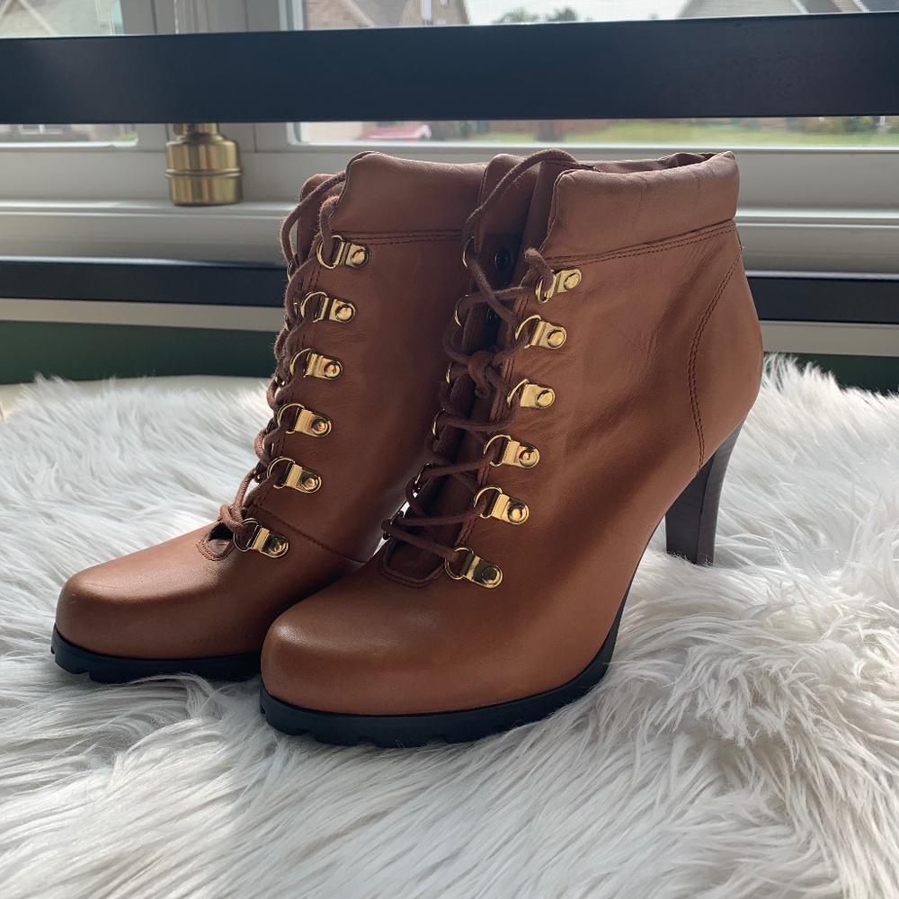 Lauren by Ralph Lauren "Darby" Leather Booties